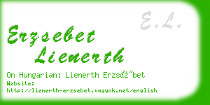 erzsebet lienerth business card